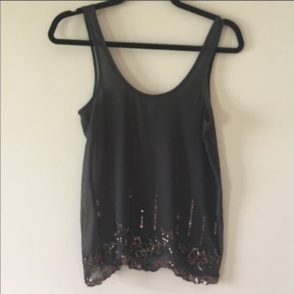 Aerie Gray Tank Top Blouse Extra Small - Picture 1 of 7